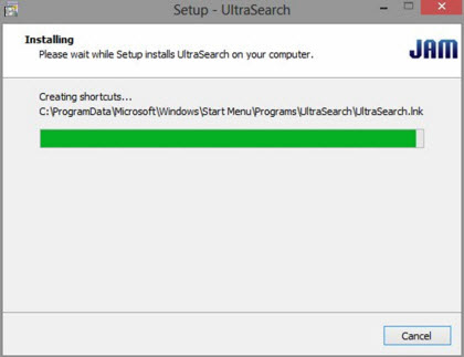 Процесс установки программы UltraSearch